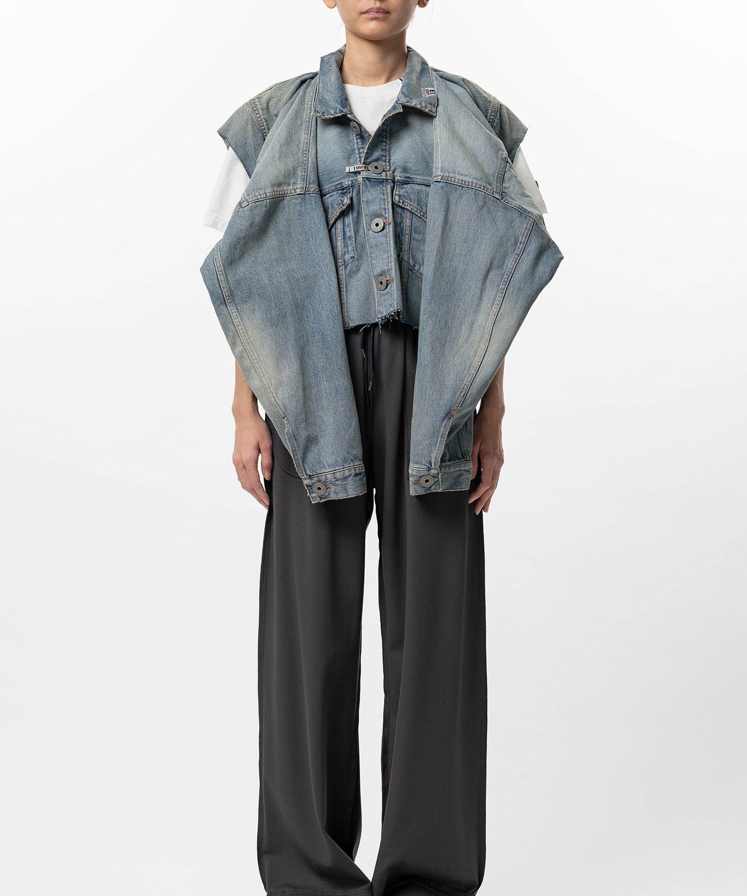 Vest Combined Denim Jacket