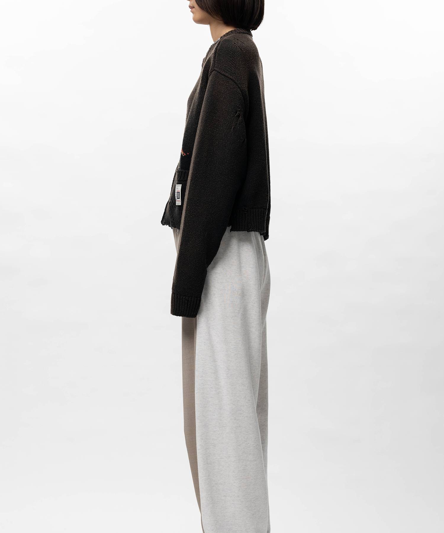 Dinosaur Jacquard Knit Cardigan