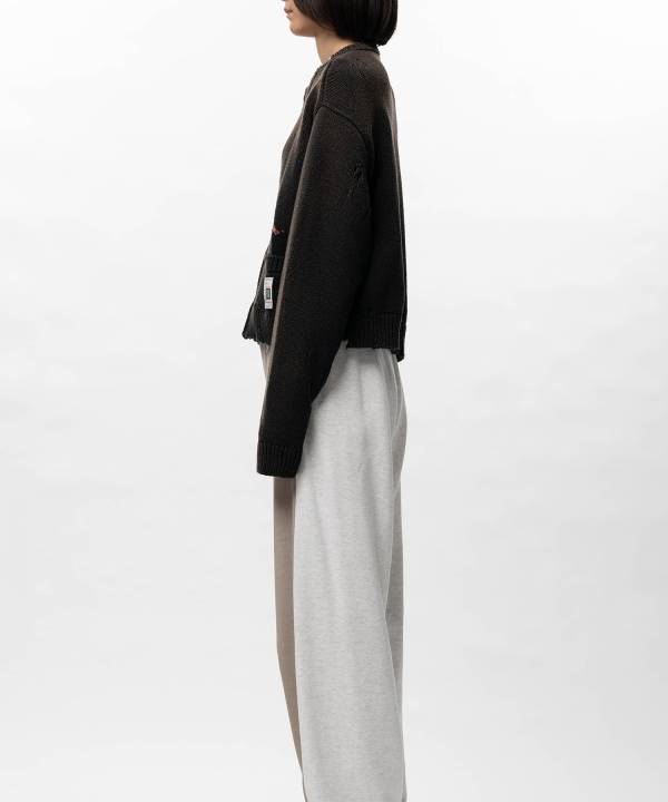 Dinosaur Jacquard Knit Cardigan