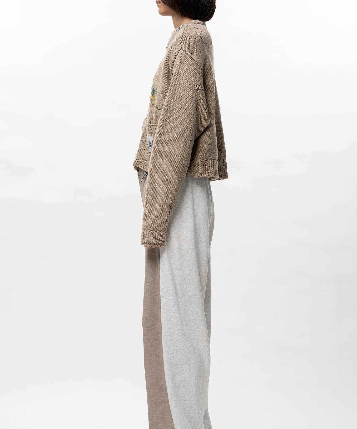 Dinosaur Jacquard Knit Cardigan