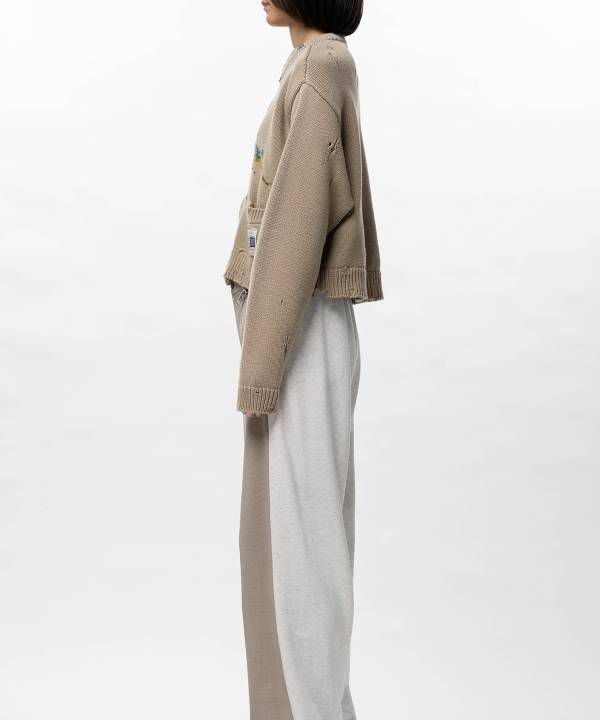 Dinosaur Jacquard Knit Cardigan