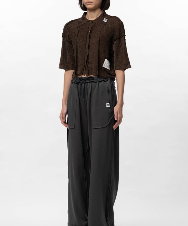 Inside-Out Glitter Knit Cardigan