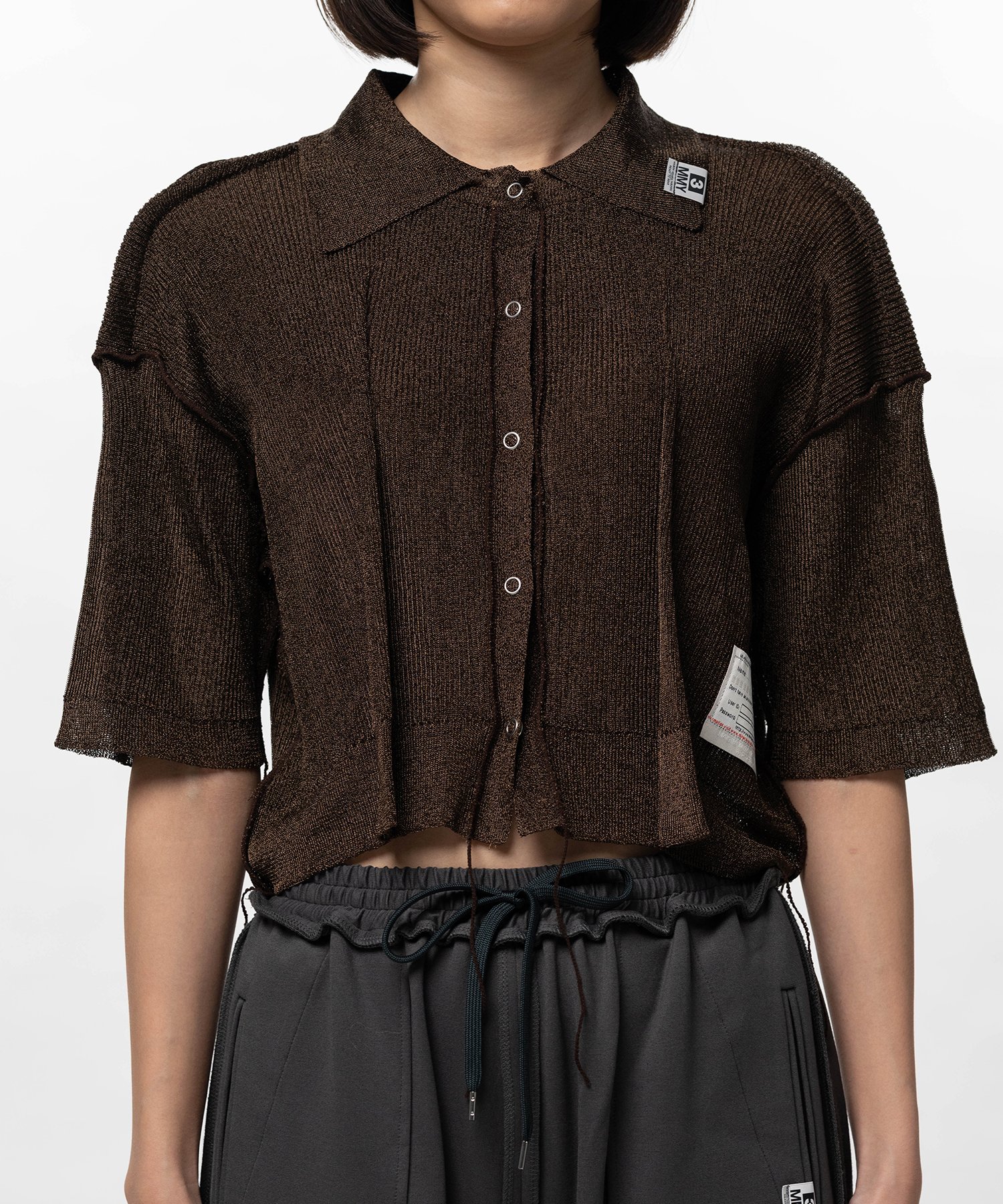 Inside-Out Glitter Knit Cardigan