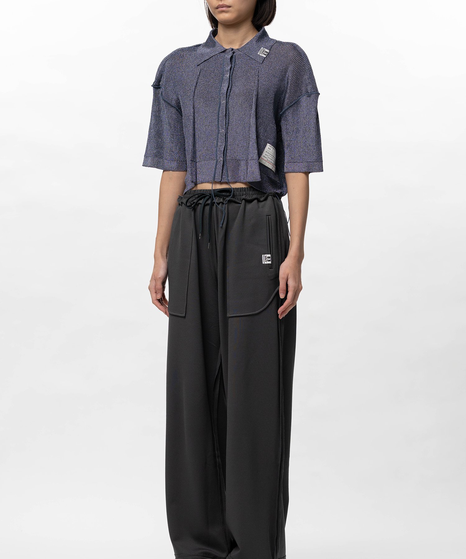 Inside-Out Glitter Knit Cardigan