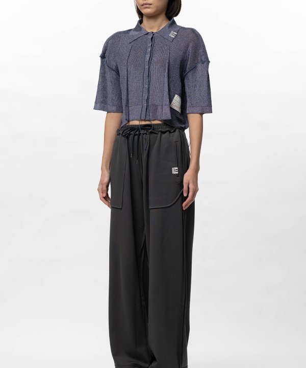 Inside-Out Glitter Knit Cardigan