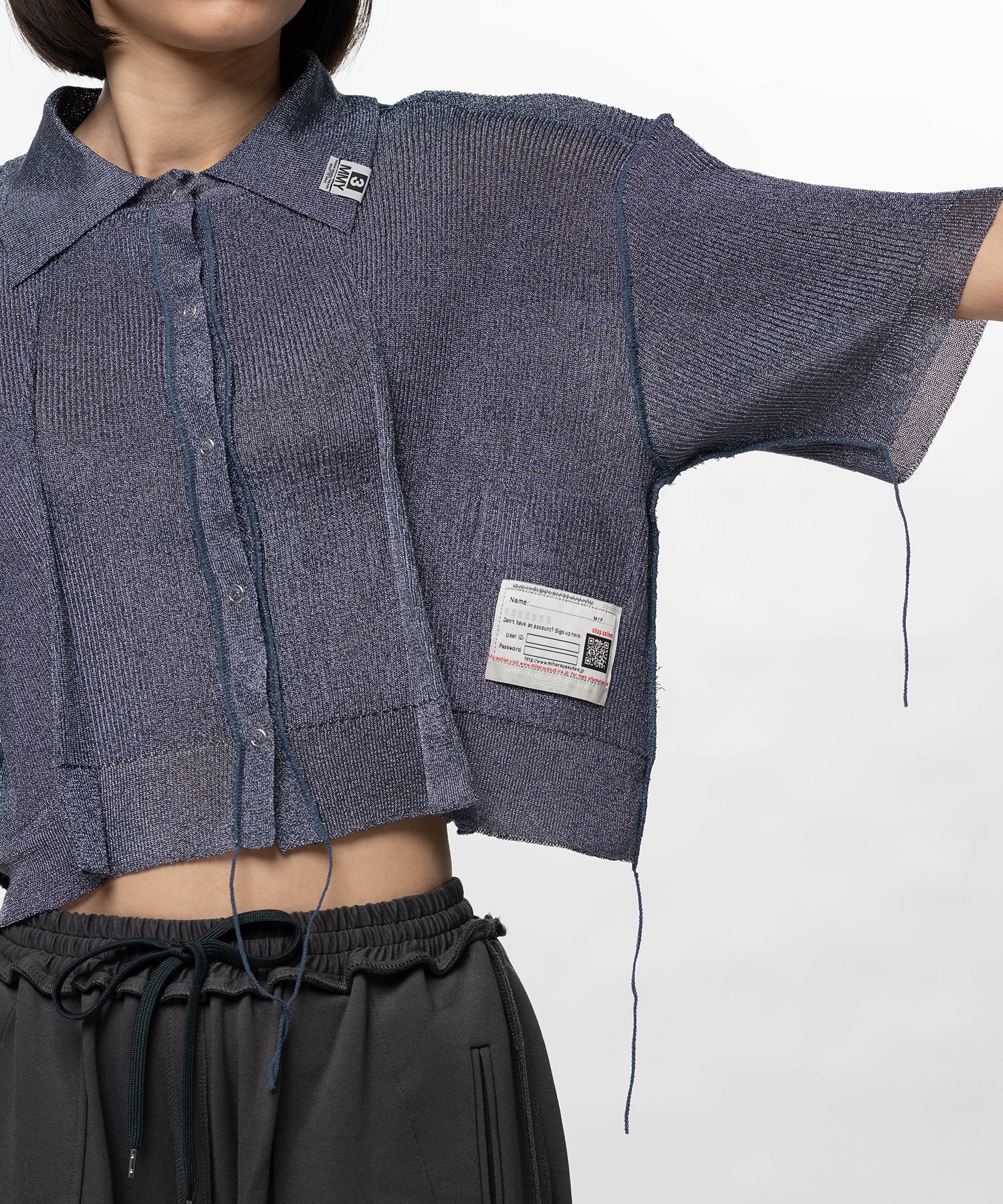 Inside-Out Glitter Knit Cardigan