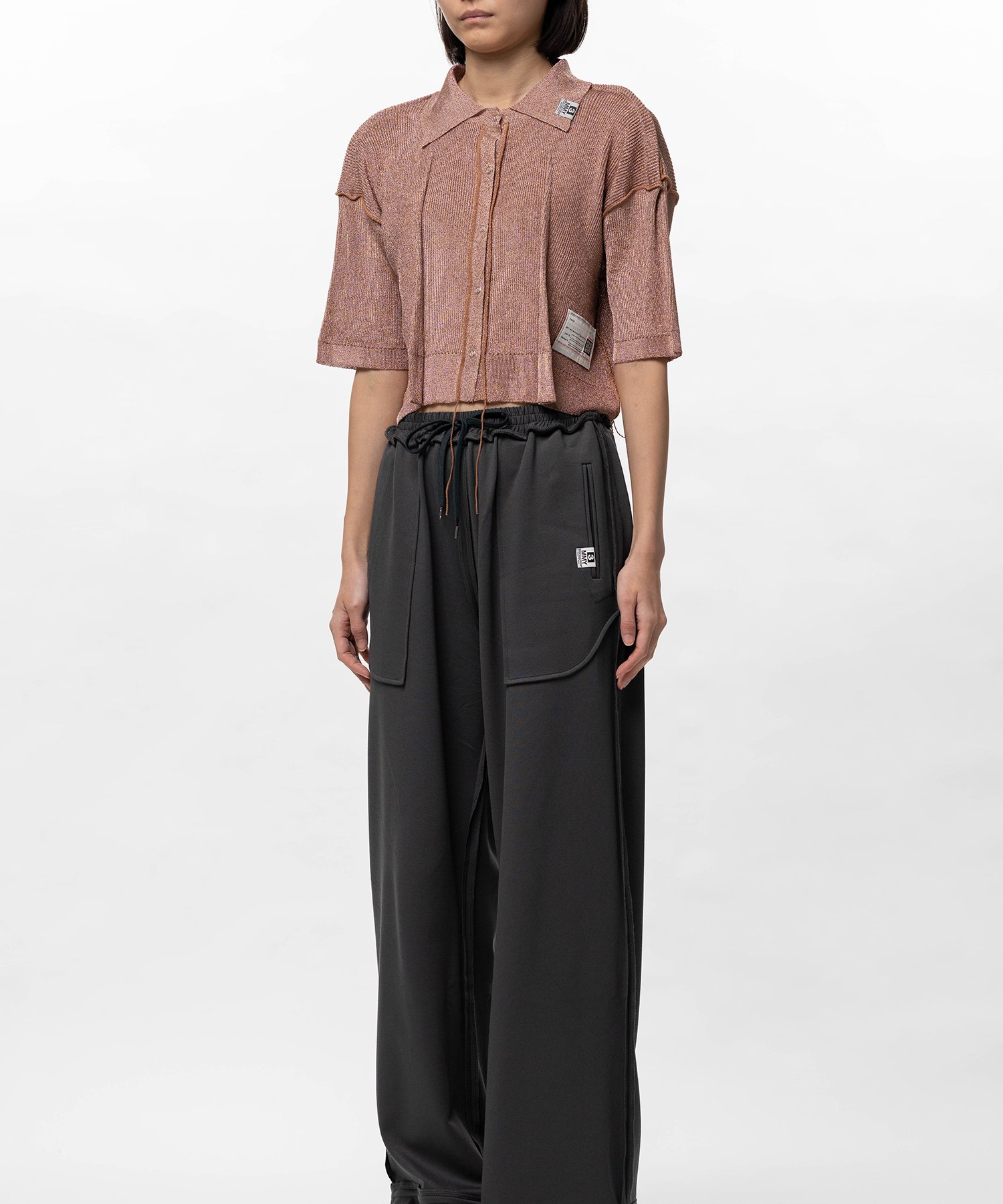 Inside-Out Glitter Knit Cardigan