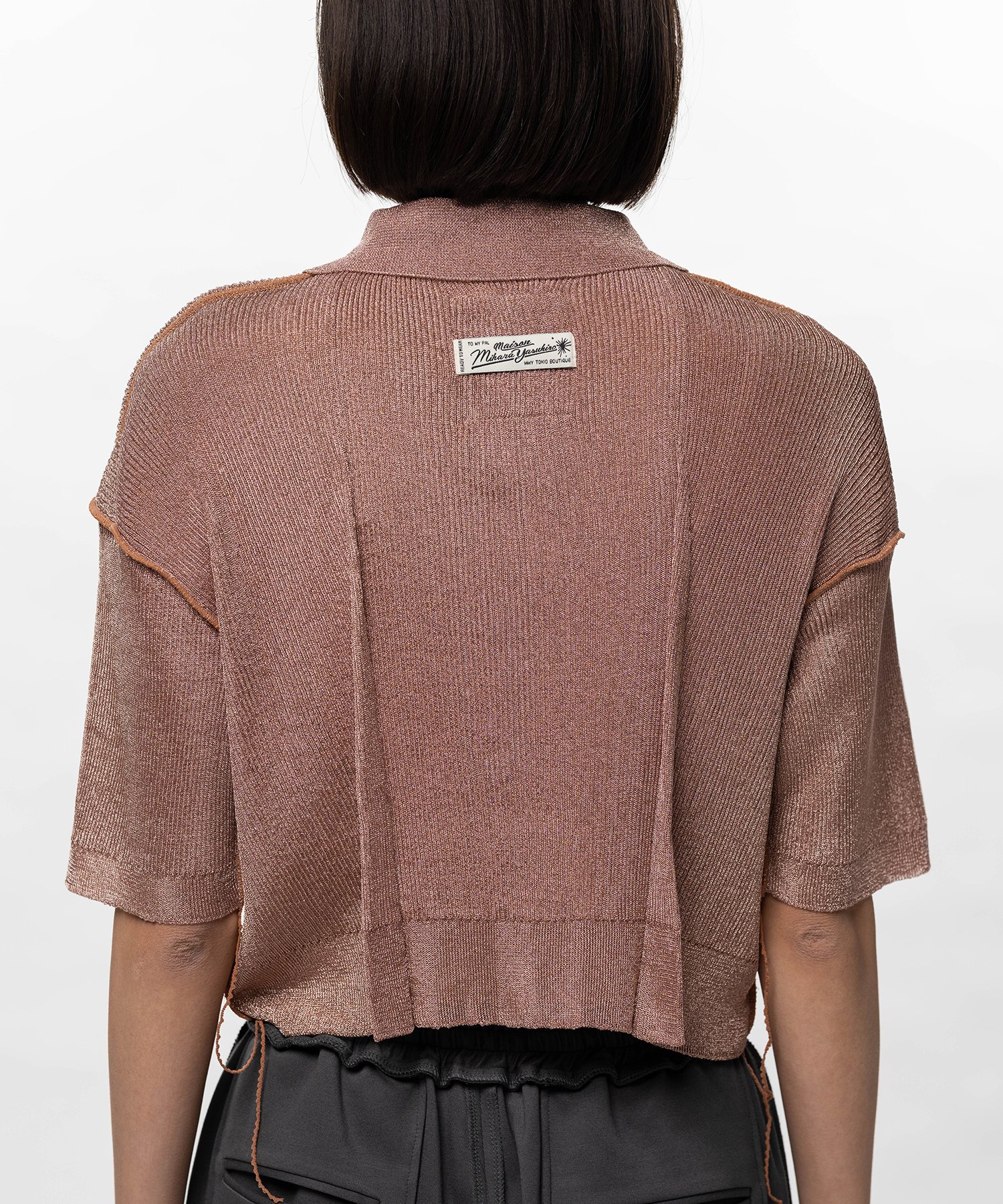 Inside-Out Glitter Knit Cardigan