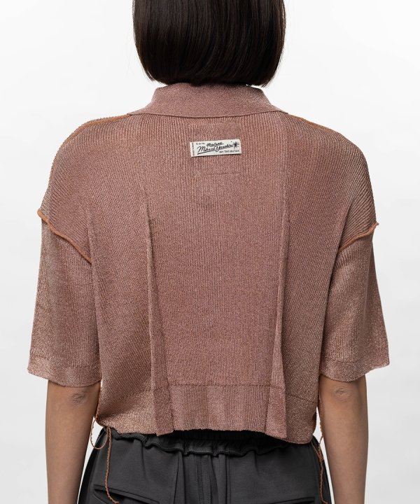 Inside-Out Glitter Knit Cardigan