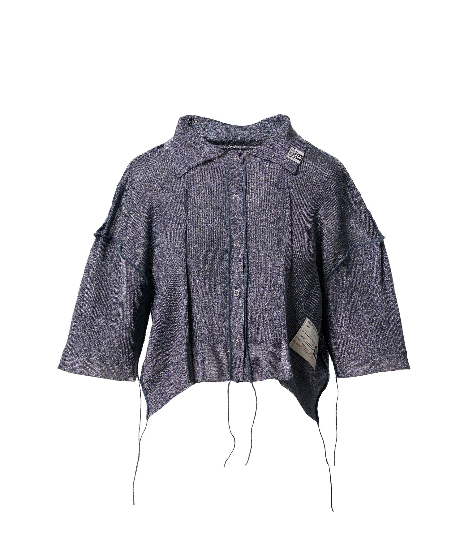 Inside-Out Glitter Knit Cardigan