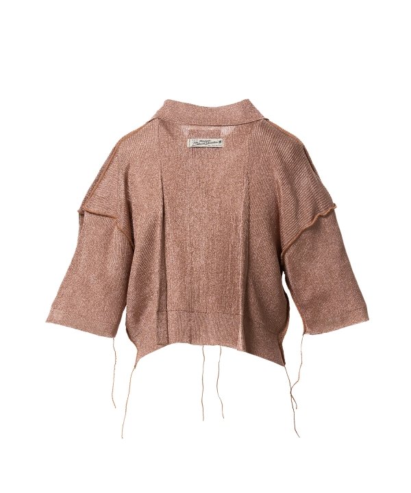 Inside-Out Glitter Knit Cardigan