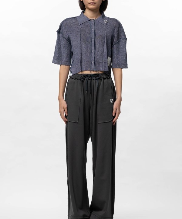 Inside-Out Glitter Knit Cardigan