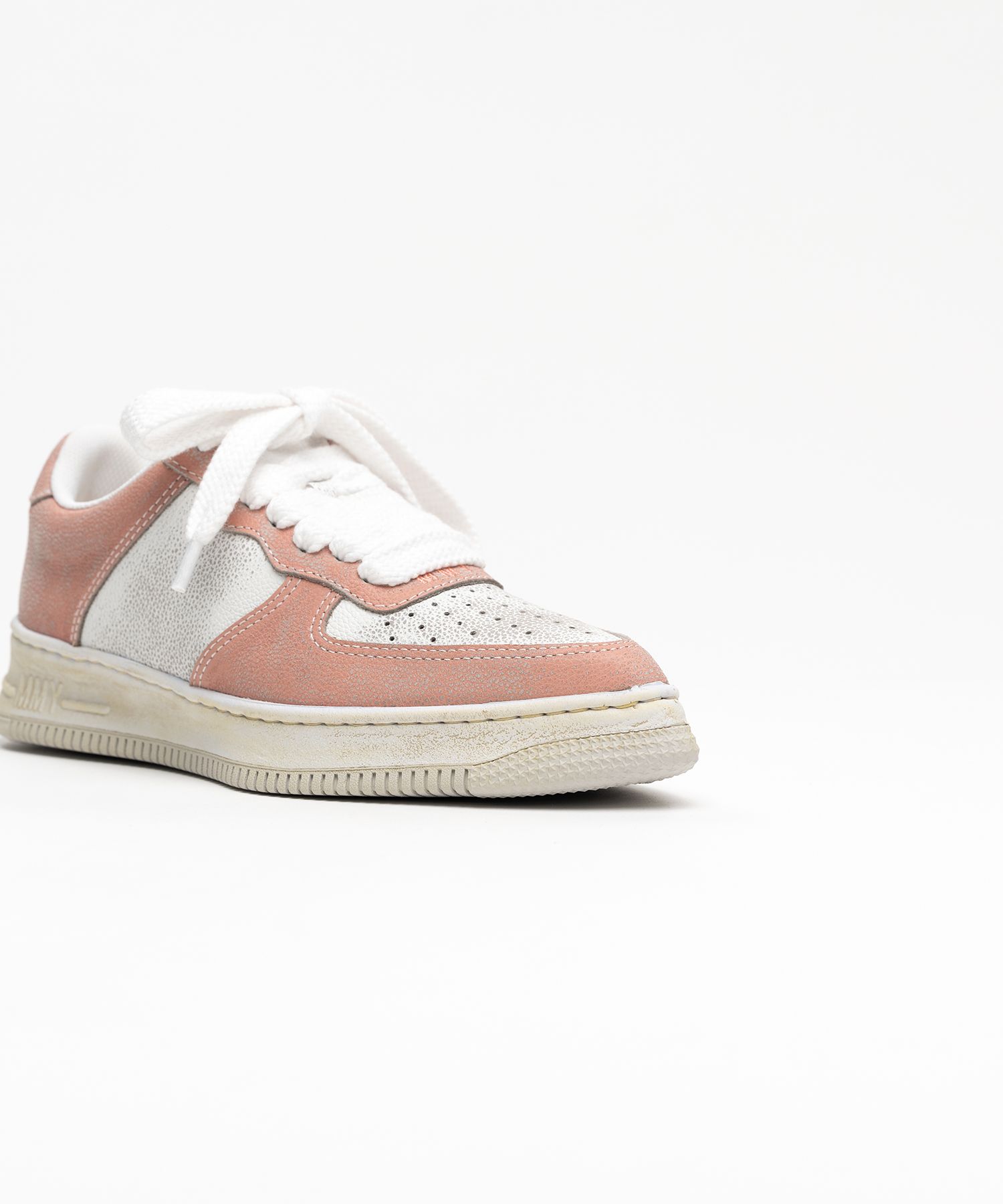 "ROSY" OG Sole Shrink Leather Low-top Sneaker