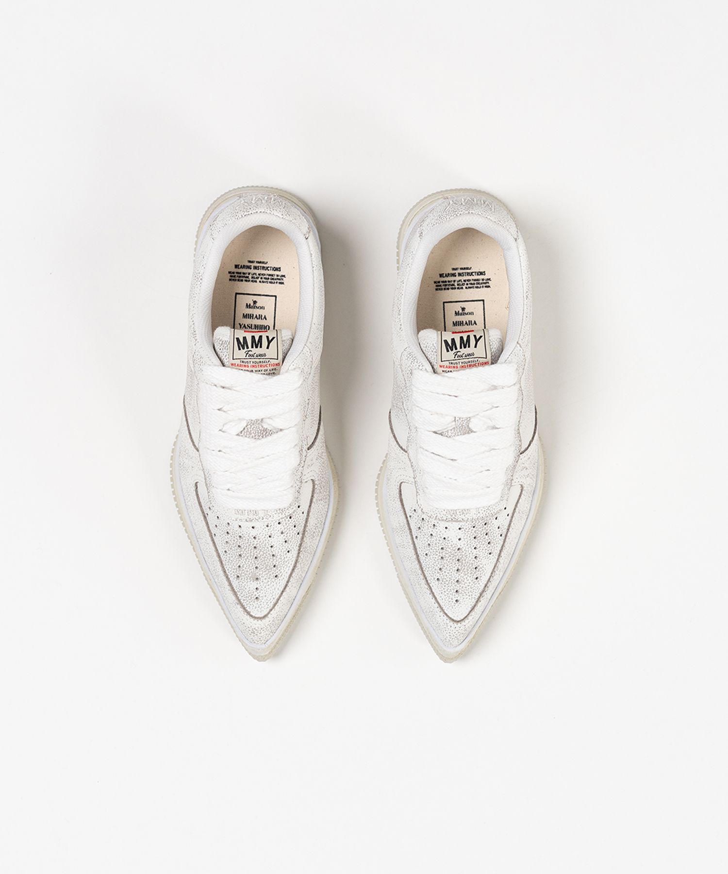 "ROSY" OG Sole Shrink Leather Low-top Sneaker