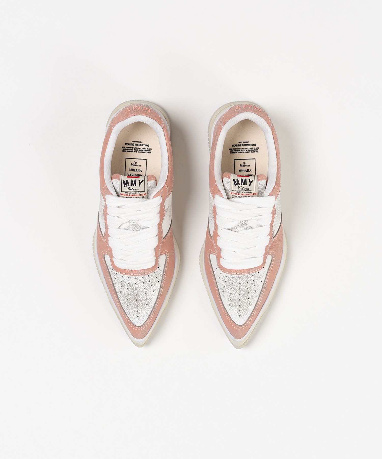 "ROSY" OG Sole Shrink Leather Low-top Sneaker