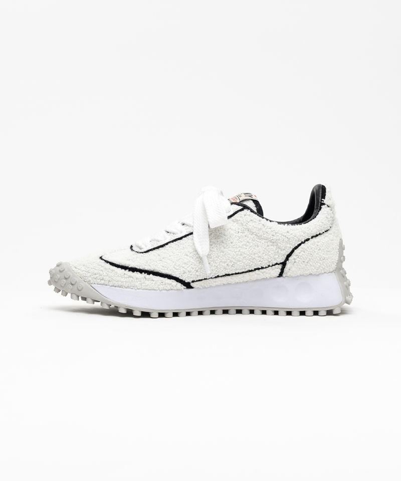 "DAPHNE" OG Sole Chenille Embroidey Canvas Low-top Sneaker