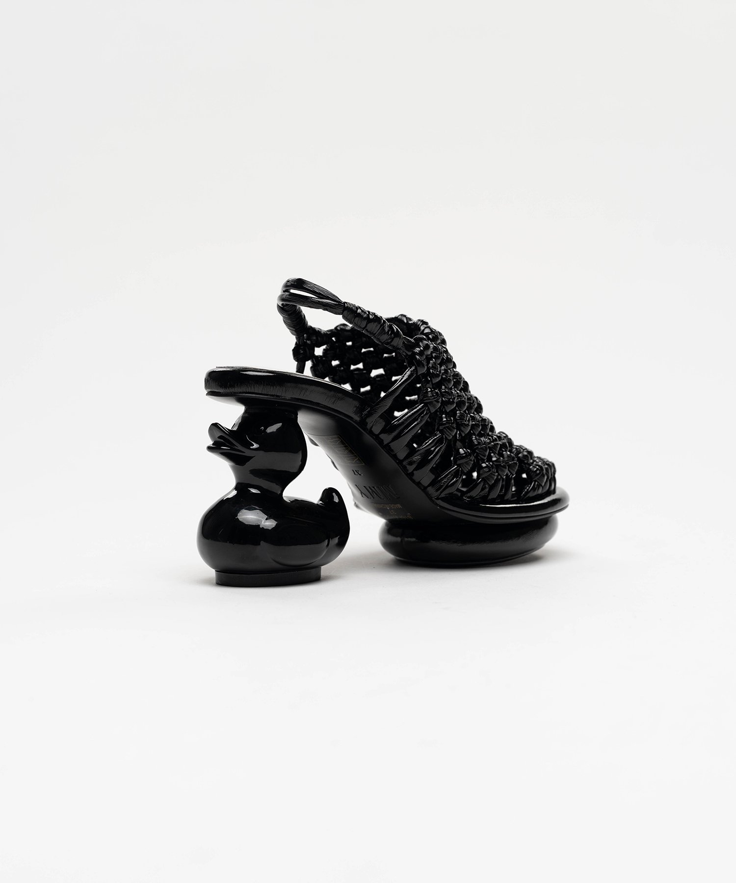 Duck Heel Intrecciato Sandals