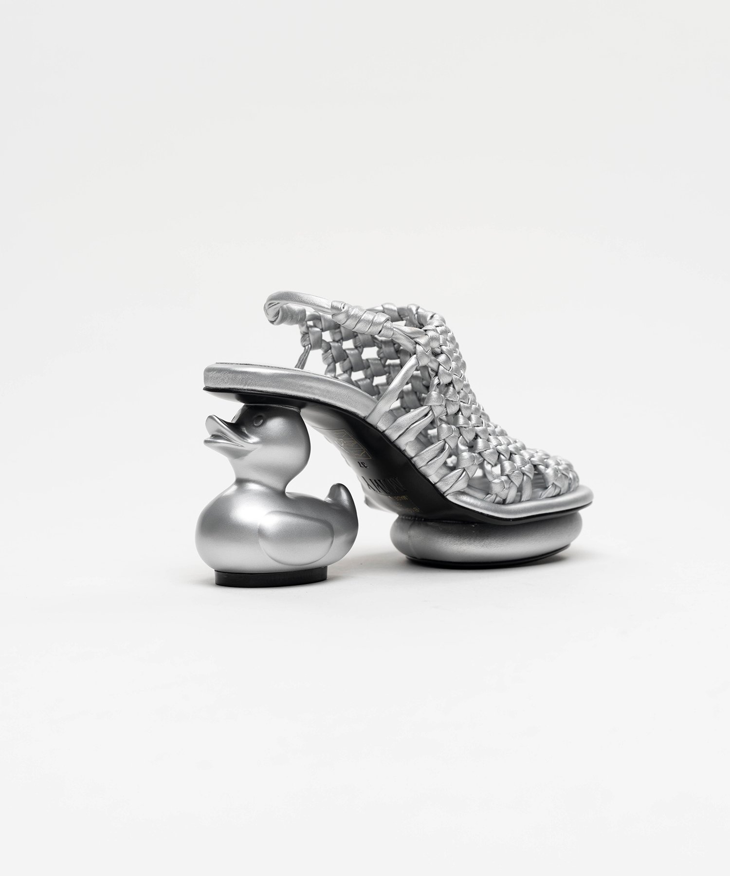 Duck Heel Intrecciato Sandals