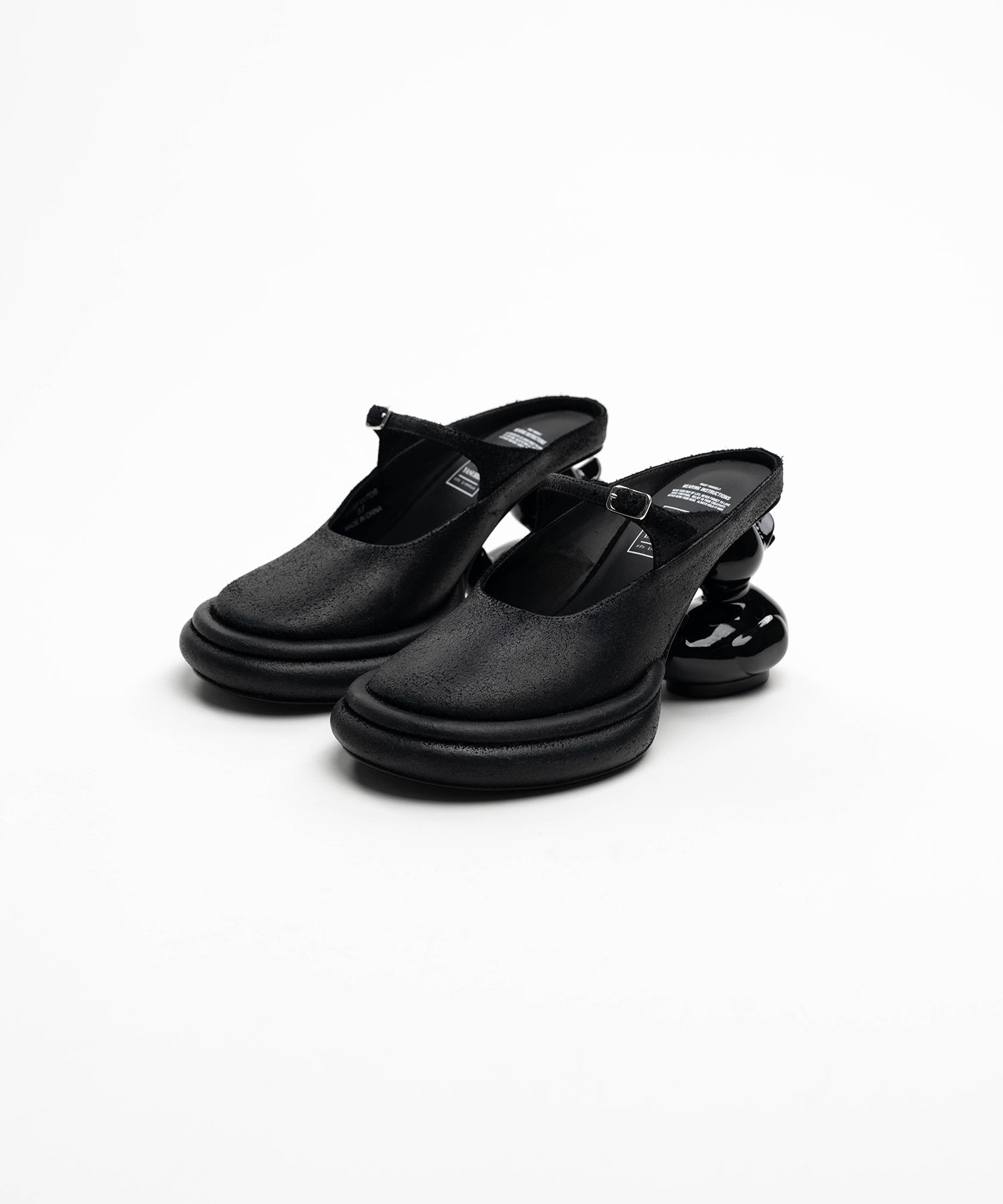 Duck Heel Suede Mule