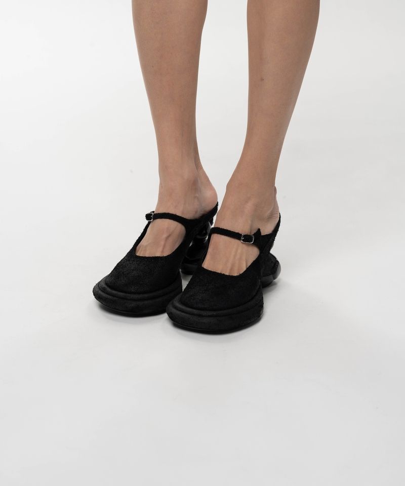 Duck Heel Suede Mule