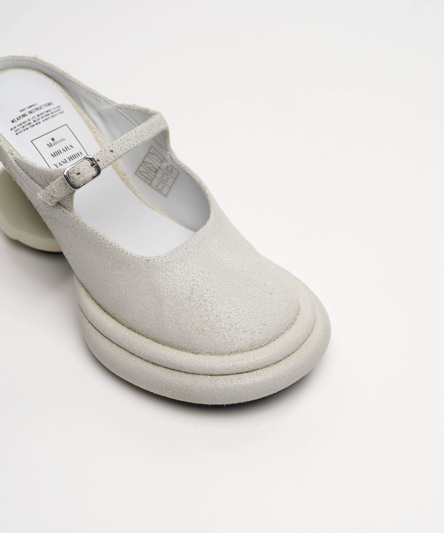 Duck Heel Suede Mule