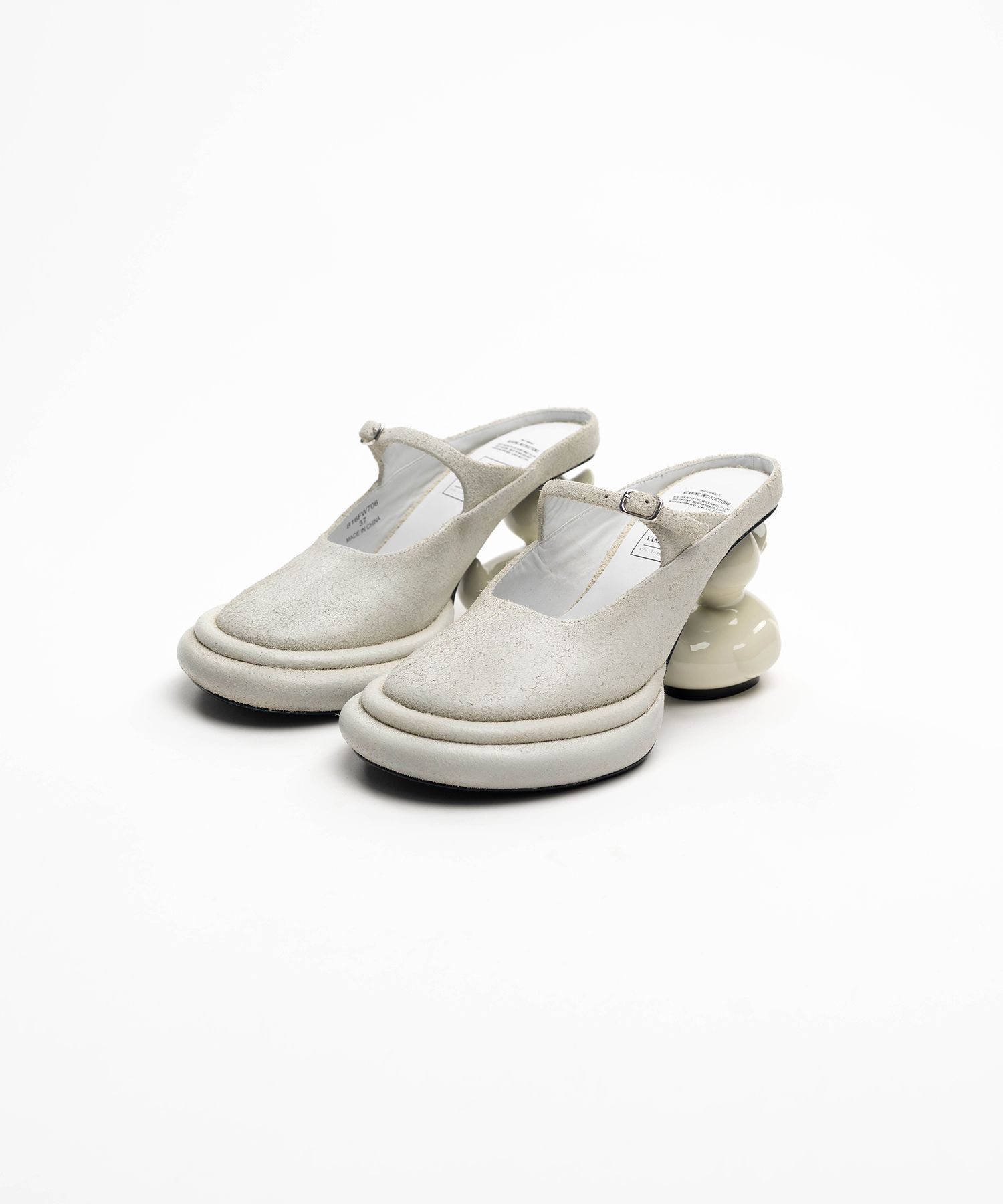 Duck Heel Suede Mule