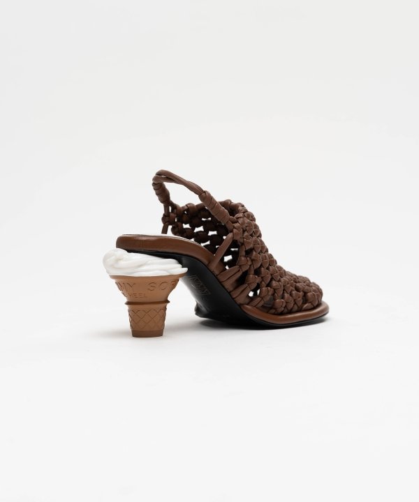 Soft Serve Heel Intrecciato Sandals