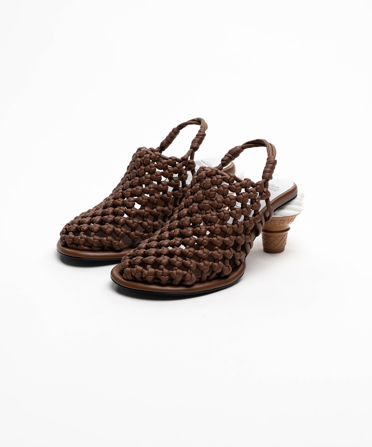 Soft Serve Heel Intrecciato Sandals