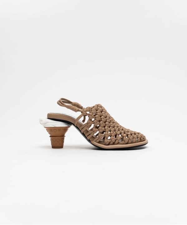 Soft Serve Heel Intrecciato Sandals