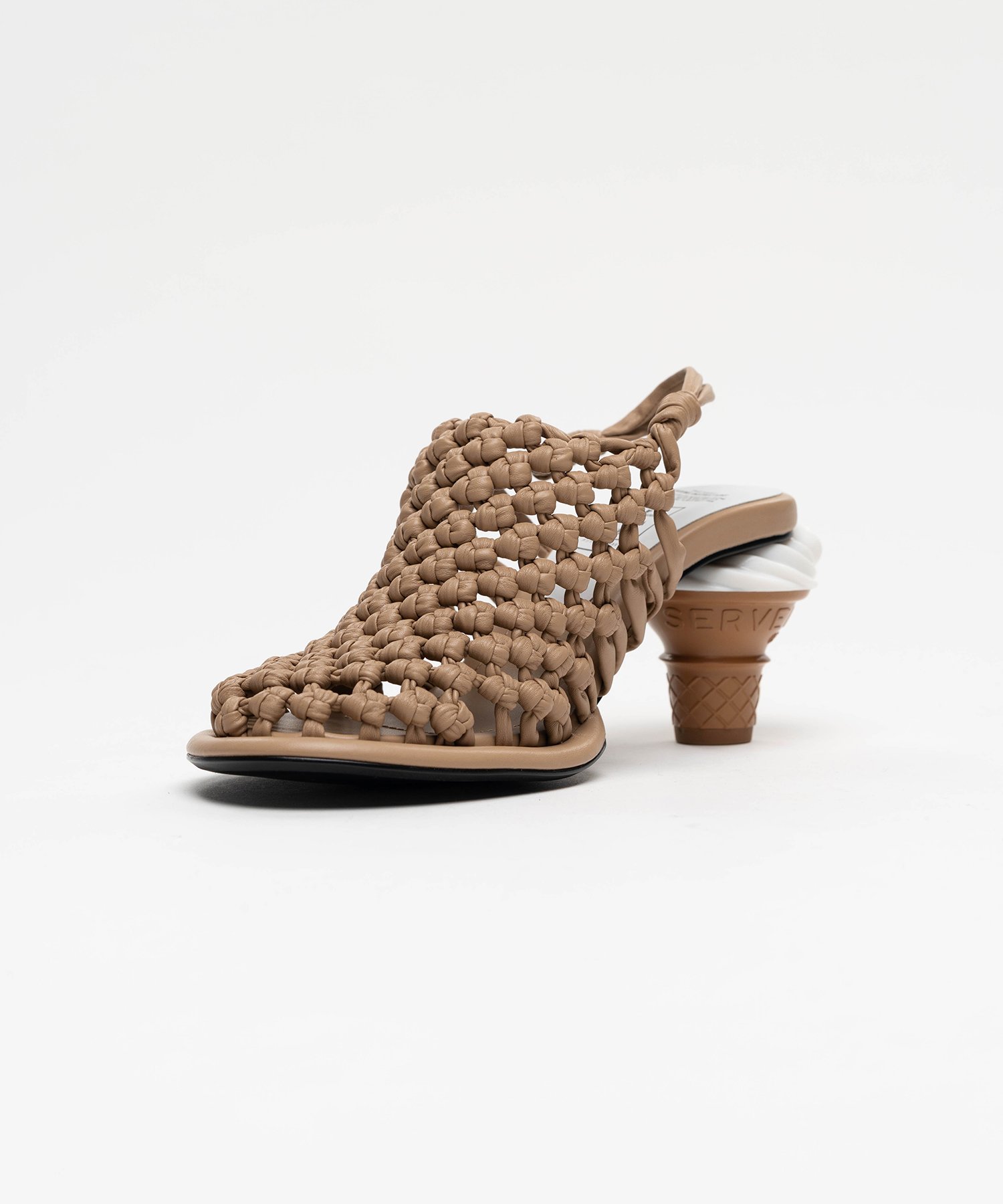 Soft Serve Heel Intrecciato Sandals