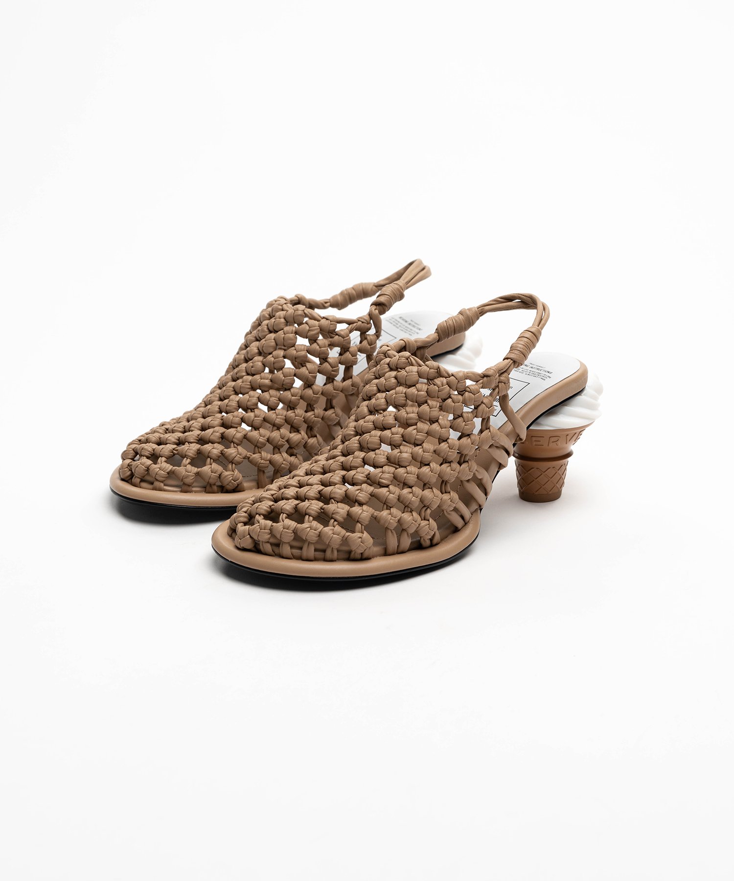 Soft Serve Heel Intrecciato Sandals