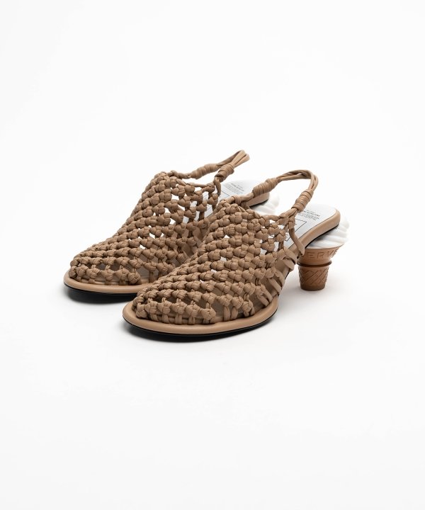 Soft Serve Heel Intrecciato Sandals