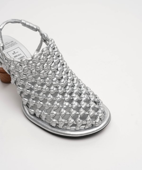 Soft Serve Heel Intrecciato Sandals