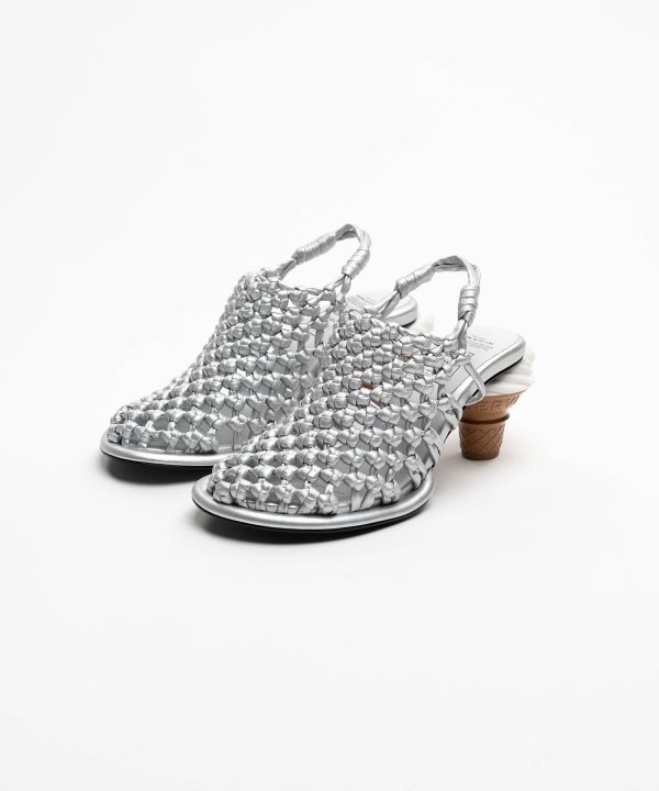 Soft Serve Heel Intrecciato Sandals