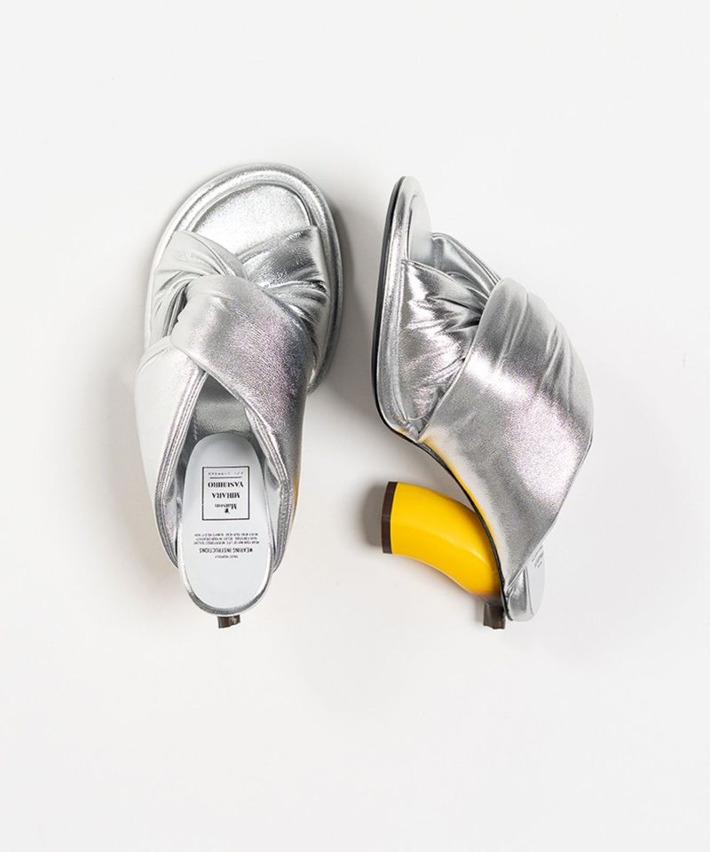 Banana Heel Puffer Sandals