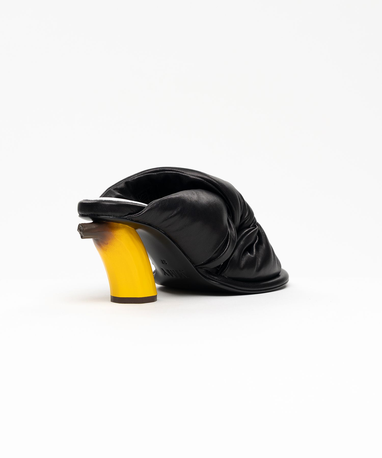 Banana Heel Puffer Sandals