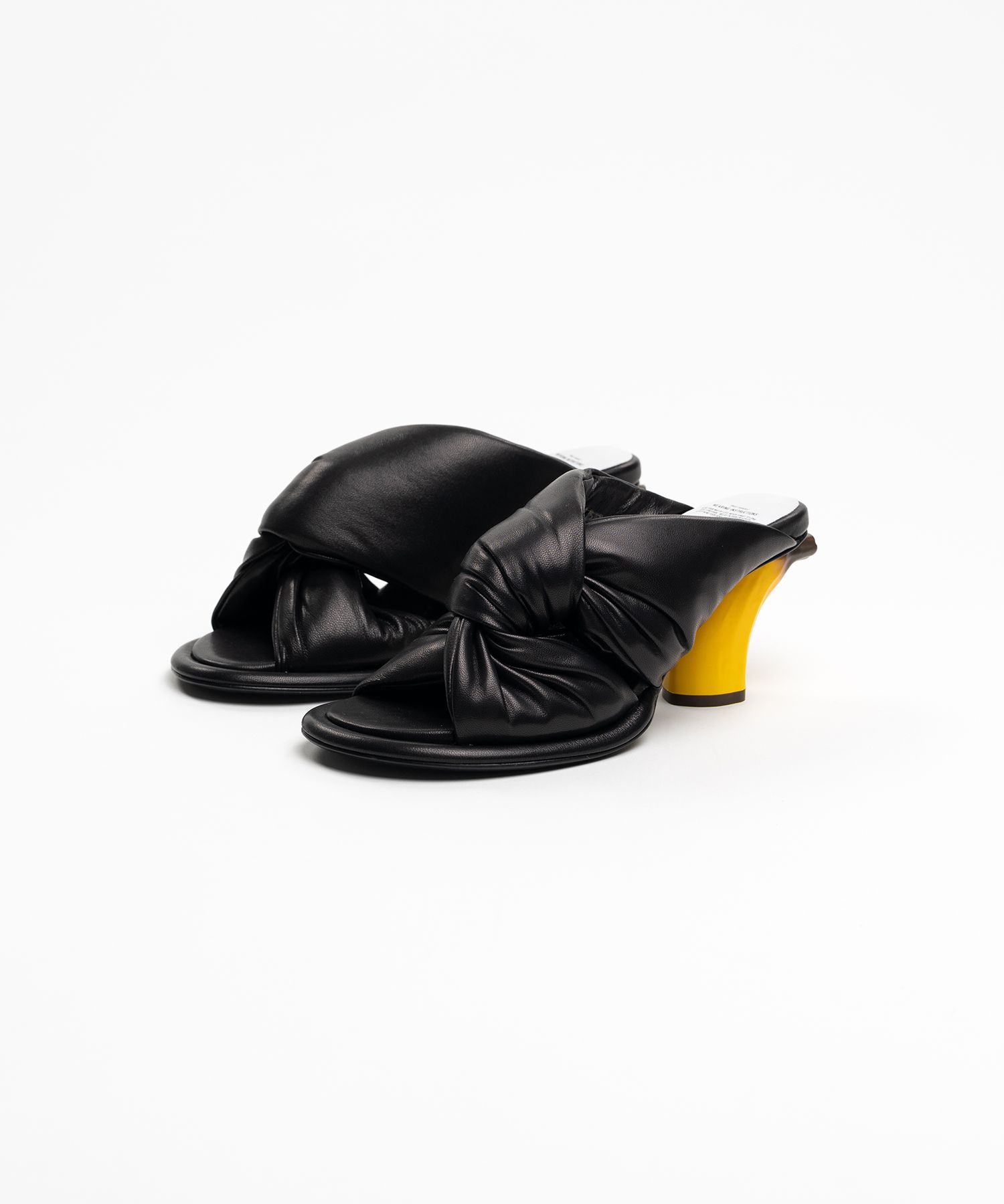 Banana Heel Puffer Sandals