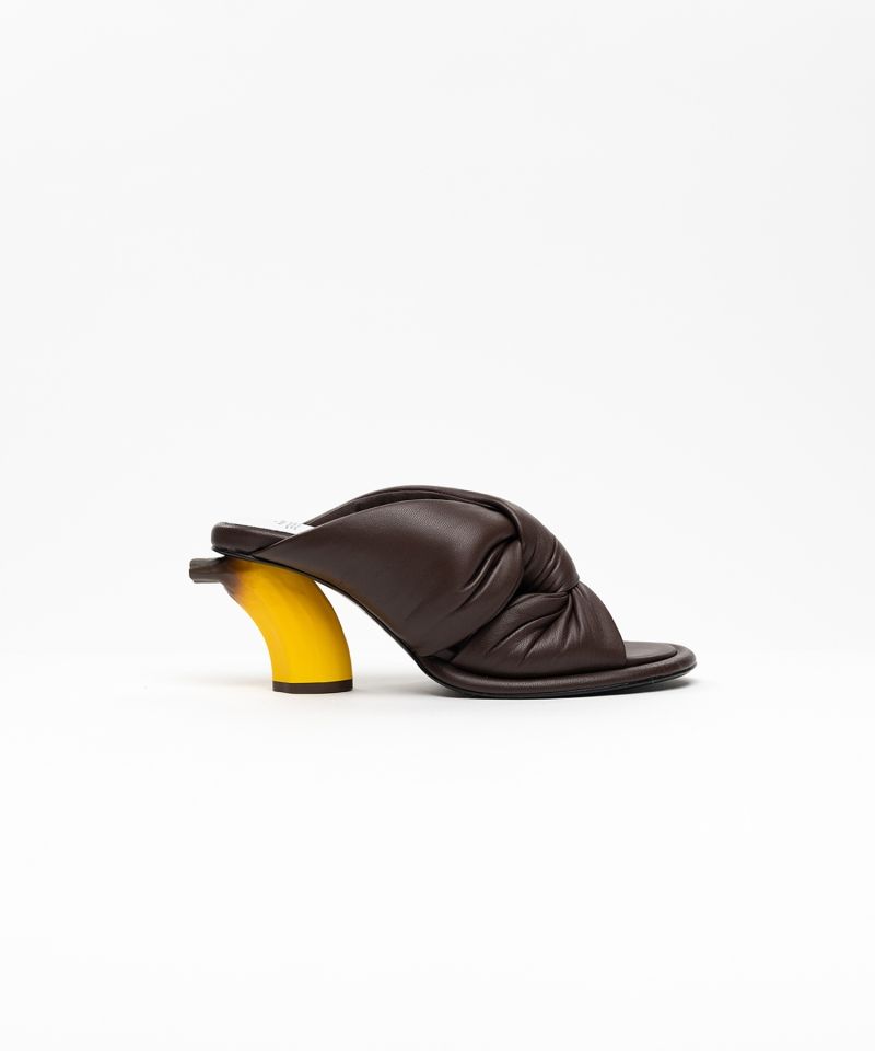 Banana Heel Puffer Sandals