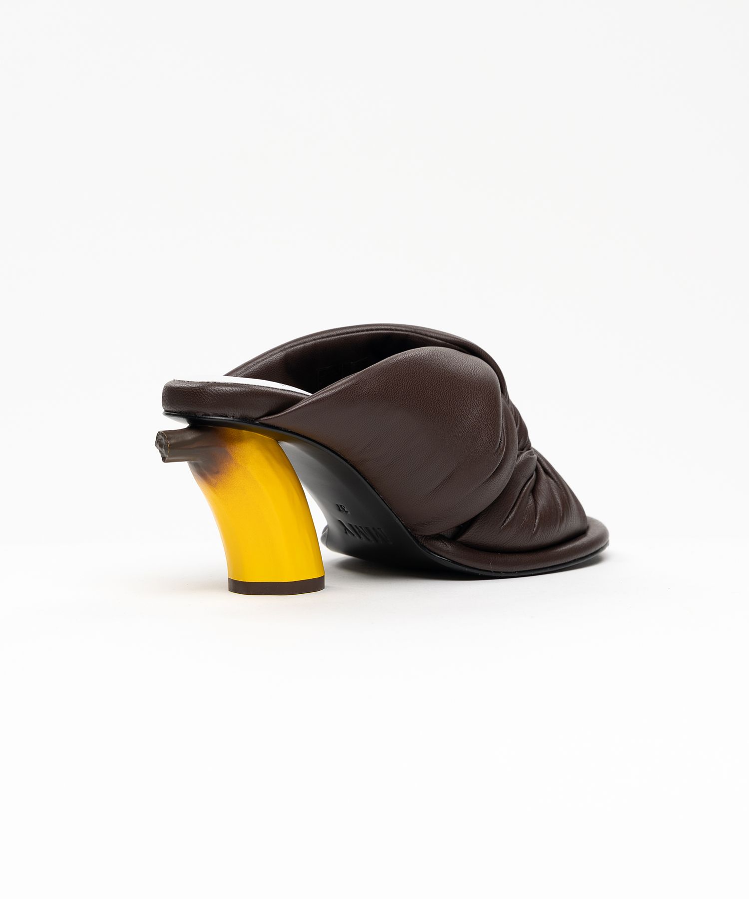 Banana Heel Puffer Sandals