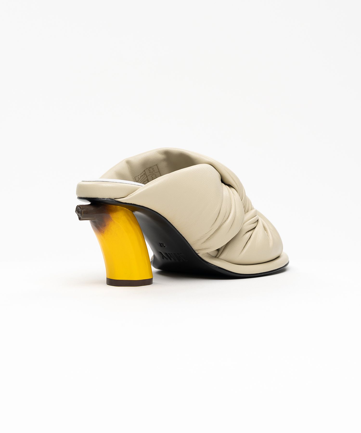 Banana Heel Puffer Sandals