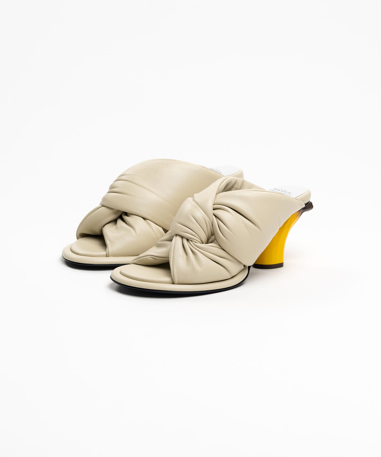 Banana Heel Puffer Sandals