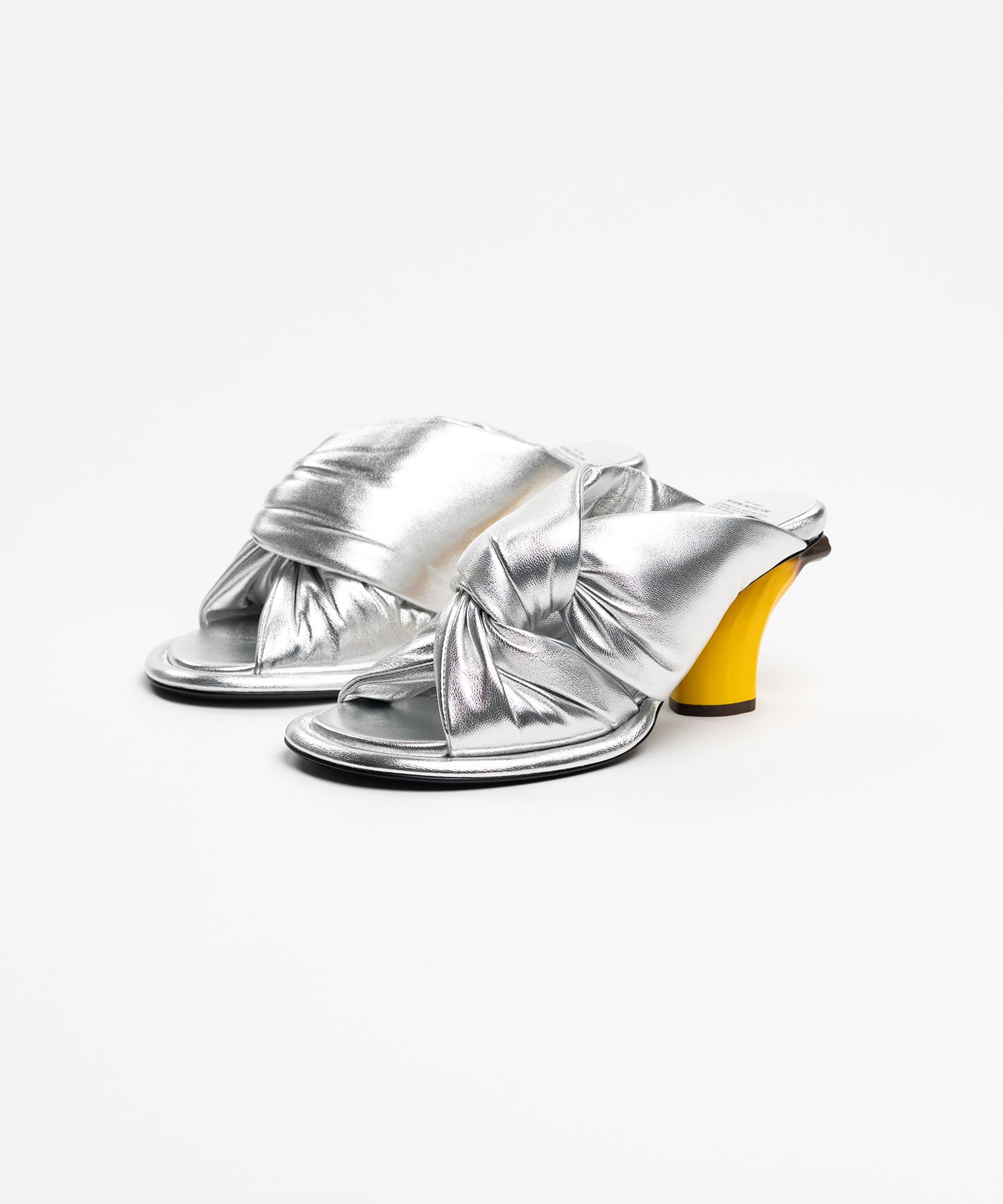 Banana Heel Puffer Sandals