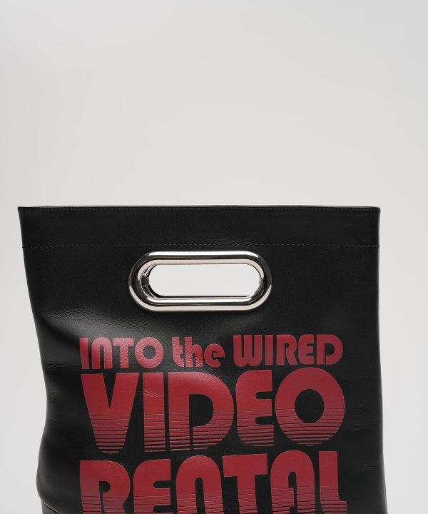 Shopping Bag Motif Pin Heel Boots