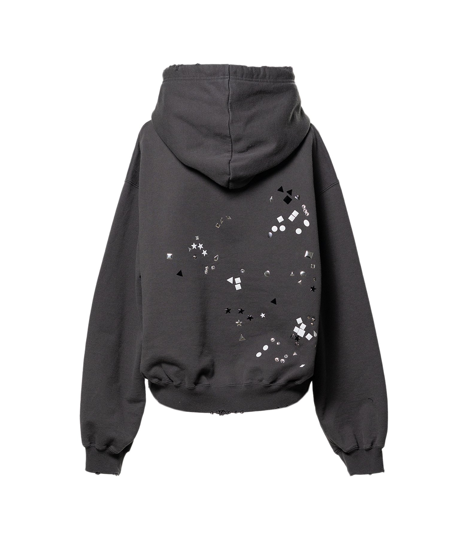 Embellished Sticker Hoodie
