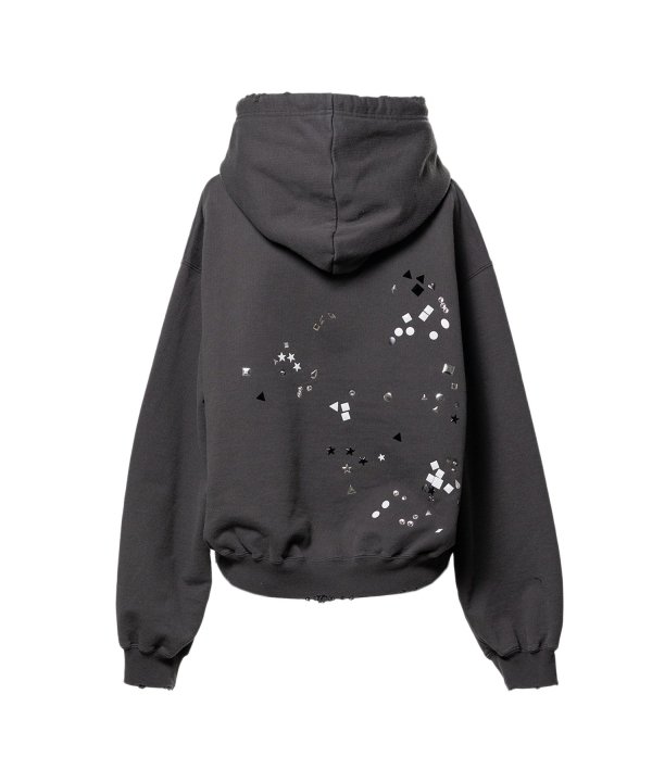 Embellished Sticker Hoodie