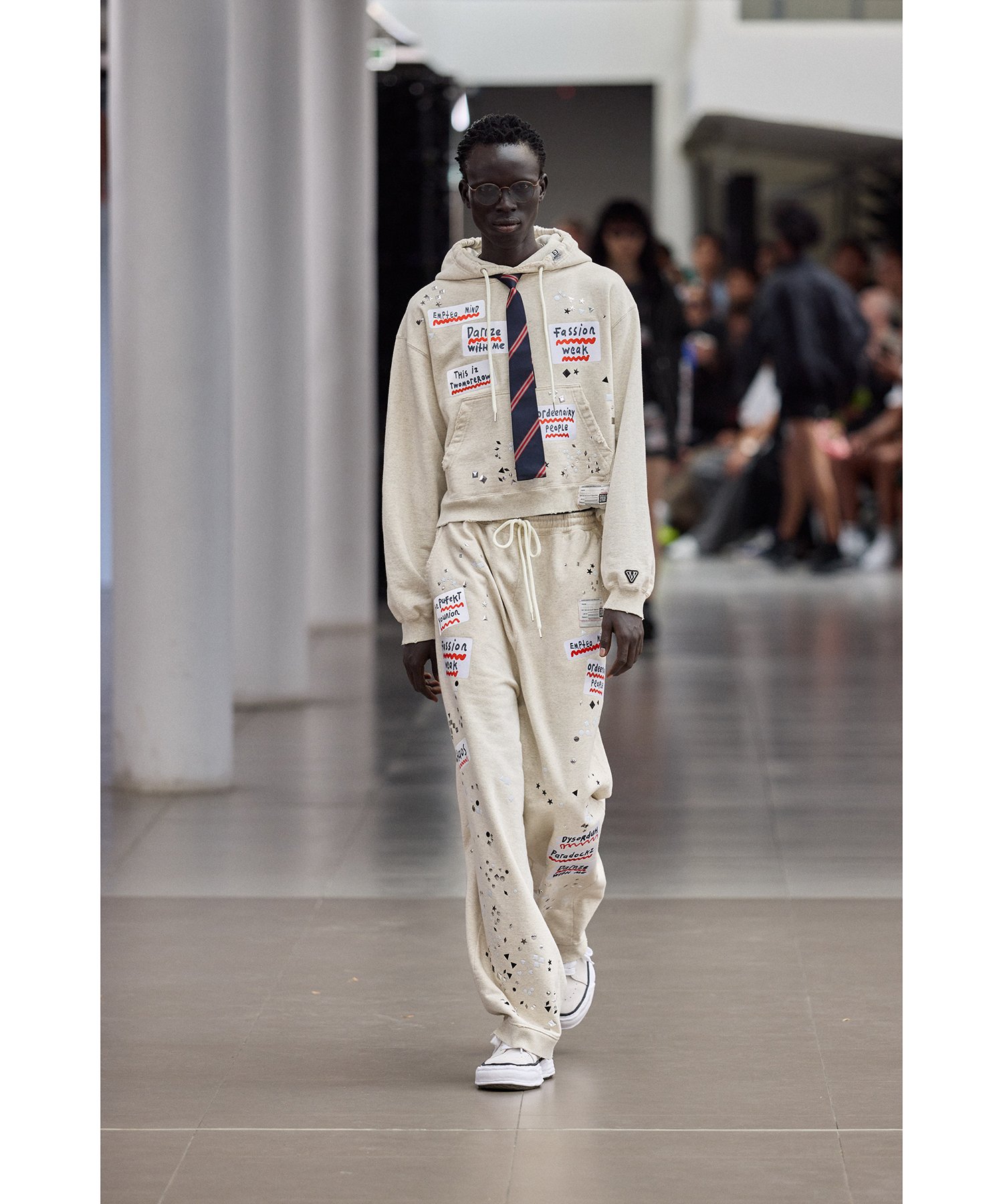 Embellished Sticker Hoodie