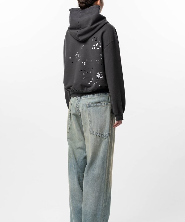 Embellished Sticker Hoodie
