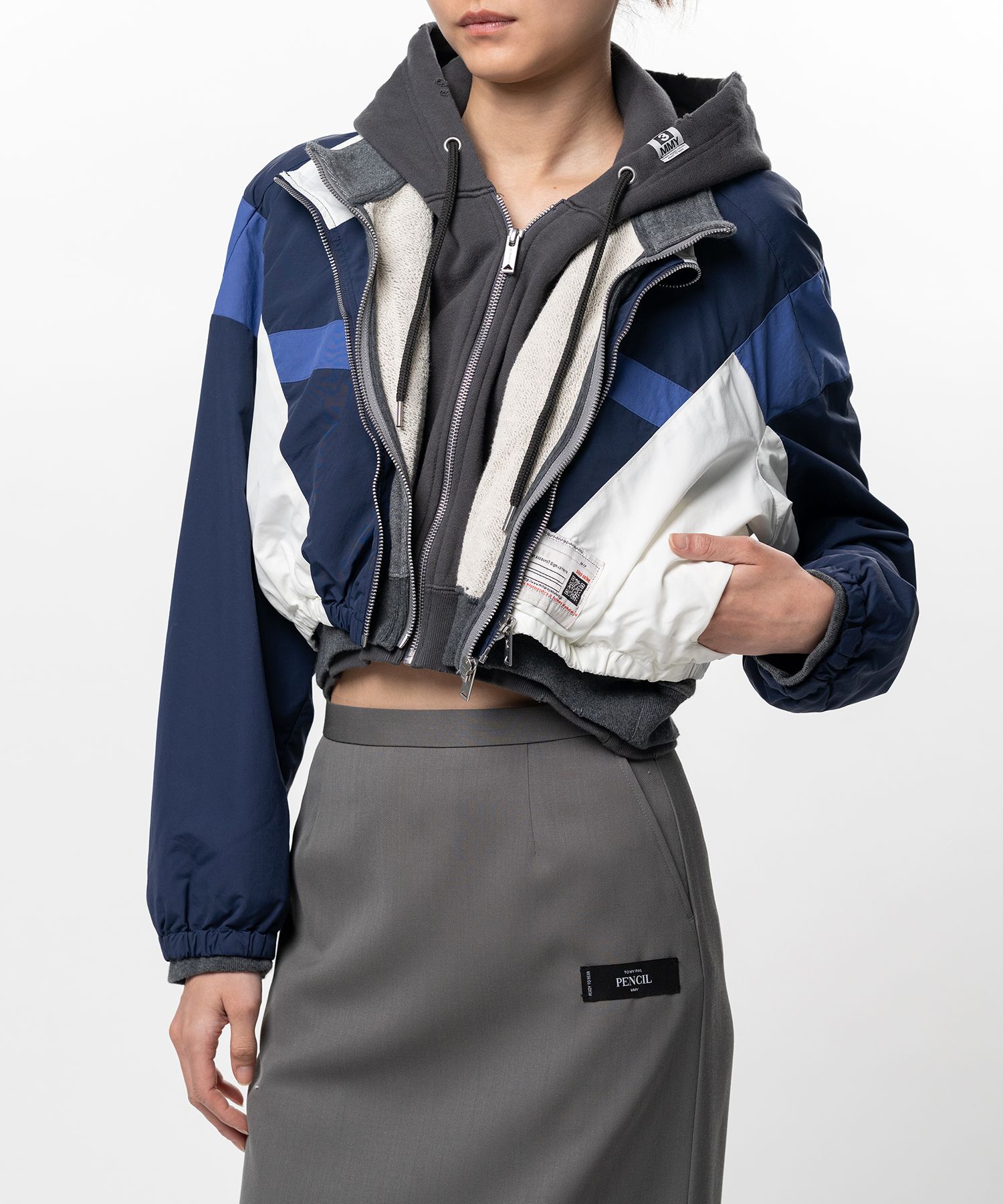 Triple Layered Nylon Zip-up Jacket