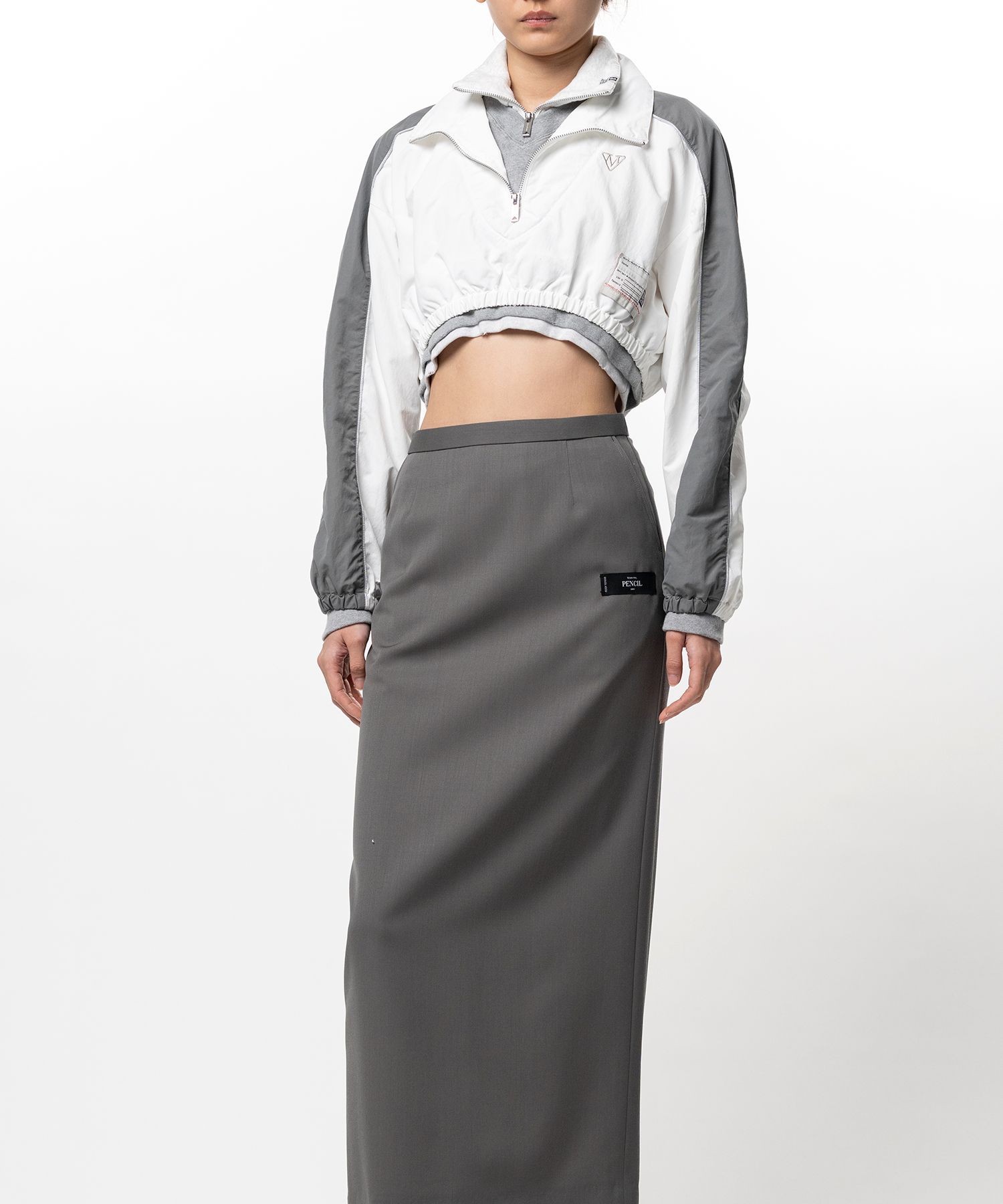 Triple Layered Nylon Half-zip Jacket