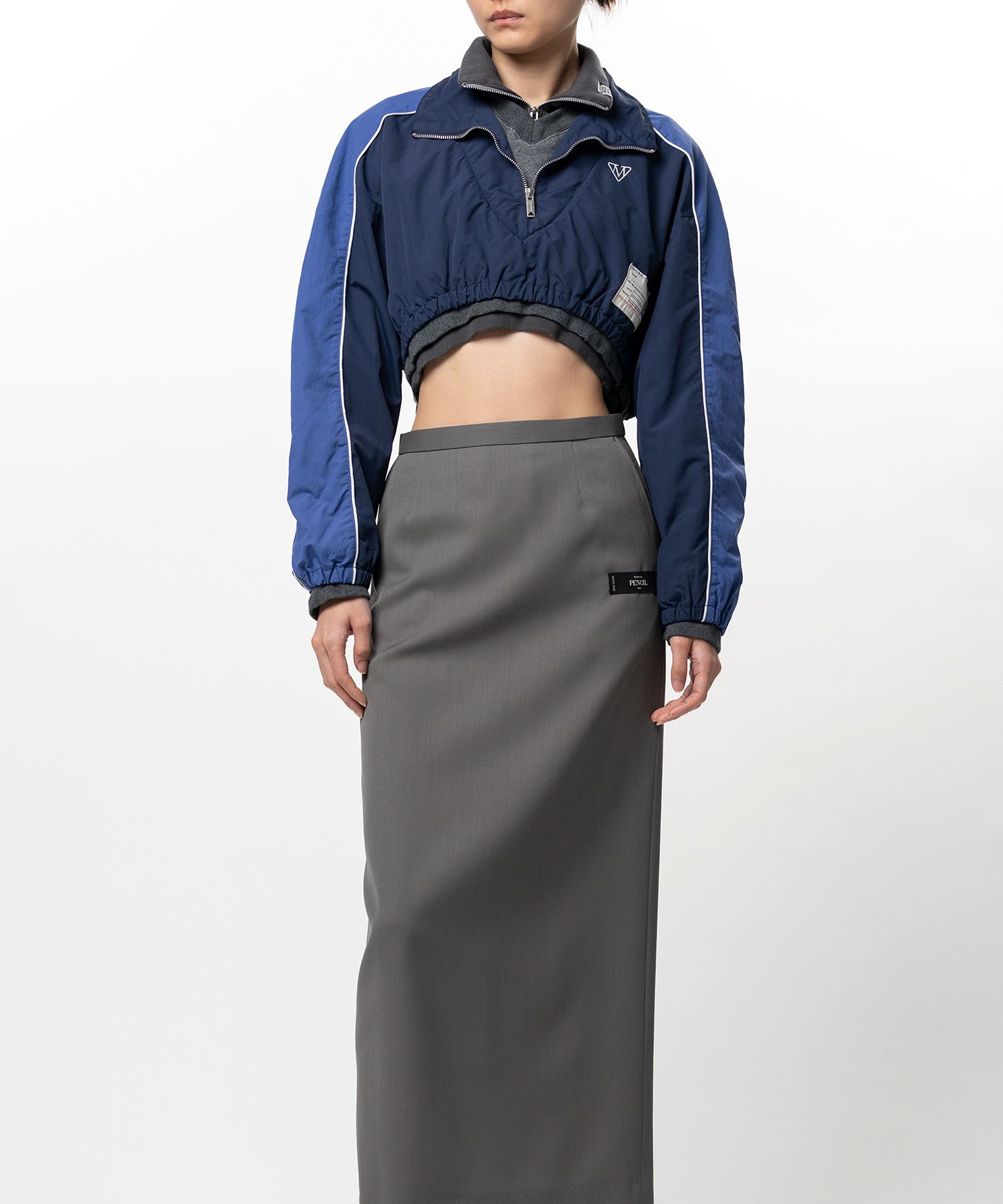 Triple Layered Nylon Half-zip Jacket